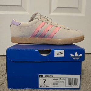 NEW Adidas Stadt Wonder White / Glow Pink / Powder Plum JQ9017_Size 7W